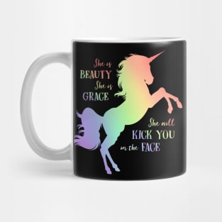 She Is Beauty She Is Grace Horse Unicorn Costume Gift Mug